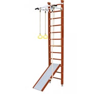 Шведская стенка Kampfer Ride Ceiling, №4 вишневый, высота 3м, белый, турник K06812018