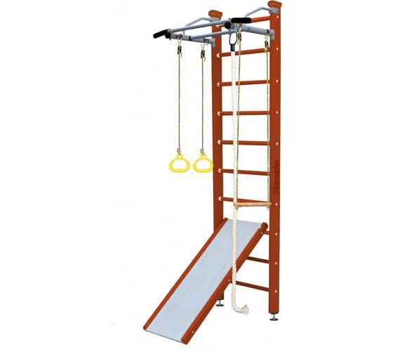 Шведская стенка Kampfer Ride Ceiling, №4 вишневый, стандарт, антик, турник K06812019 1