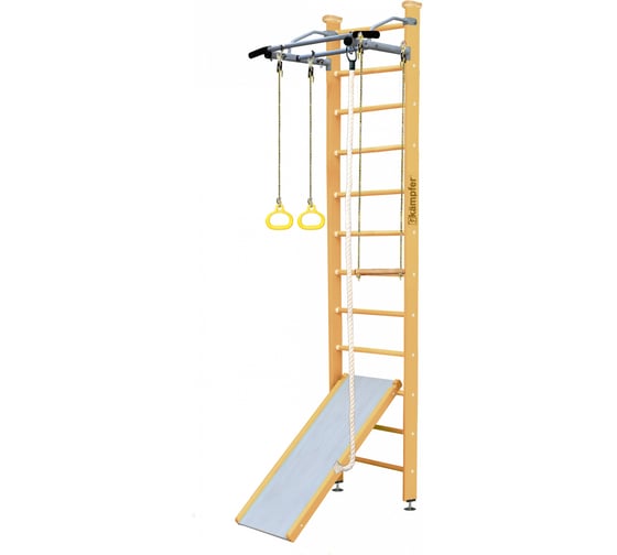 Шведская стенка Kampfer Ride Ceiling, №0 без покрытия, высота 3м, антик, турник K06812001