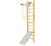 Шведская стенка Kampfer Ride Ceiling, №1 натуральный, высота 3м, белый, турник K06812006