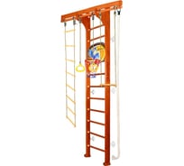 Шведская стенка Kampfer Wooden Ladder Wall Basketball Shield, №4 вишневый, высота 3м, белый K06548009