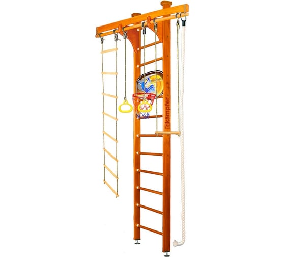 Шведская стенка Kampfer Wooden Ladder Ceiling Basketball Shield, №3 классический, высота 3м K06549007