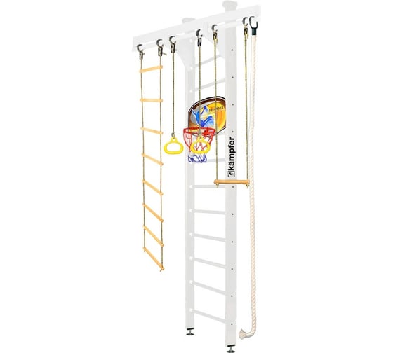 Шведская стенка Kampfer Wooden Ladder Ceiling Basketball Shield, №6 жемчужный, высота 3м K06549013