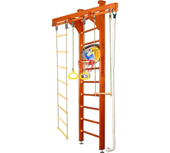 Шведская стенка Kampfer Wooden Ladder Ceiling Basketball Shield, №4 вишневый, стандарт K06549010 1