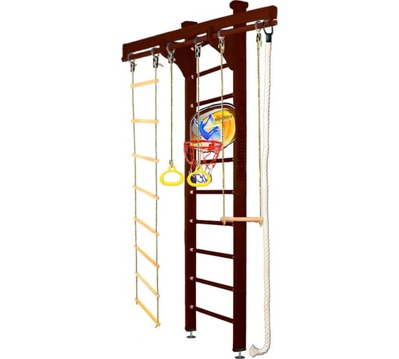 Шведская стенка Kampfer Wooden Ladder Ceiling Basketball Shield, №5 шоколадный, стандарт K06549012