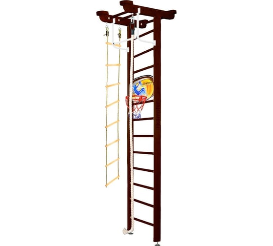 Шведская стенка Kampfer Little Sport Ceiling Basketball Shield, №5 шоколадный, высота 3м K06551011 1