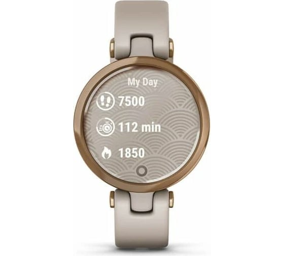 Часы Garmin Lily -Sport Edition Rose Gold Bezel with Light Sand Case and Silicone Band 010-02384-11