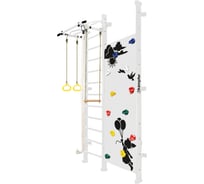 Шведская стенка Kampfer Jungle Wall Girl, №6 жемчужный, высота 3м, белый, турник K06806026