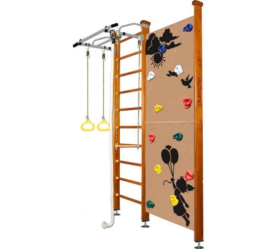 Шведская стенка Kampfer Jungle Ceiling Girl, №3 классический, стандарт, антик, турник K06807015