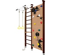 Шведская стенка Kampfer Jungle Ceiling Girl, №5 шоколадный, стандарт, белый, турник K06807024