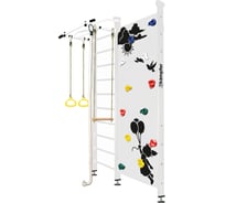 Шведская стенка Kampfer Jungle Ceiling Girl, №6 жемчужный, стандарт, белый, турник K06807028