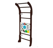 Шведская стенка Kampfer Baby Step Busyboard, №5 шоколадный, бизиборд, белый K08556001