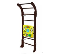 Шведская стенка Kampfer Baby Step Busyboard, №5 шоколадный, бизиборд, желтый K08556002