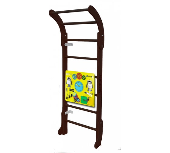 Шведская стенка Kampfer Baby Step Busyboard, №5 шоколадный, бизиборд, желтый K08556002 1