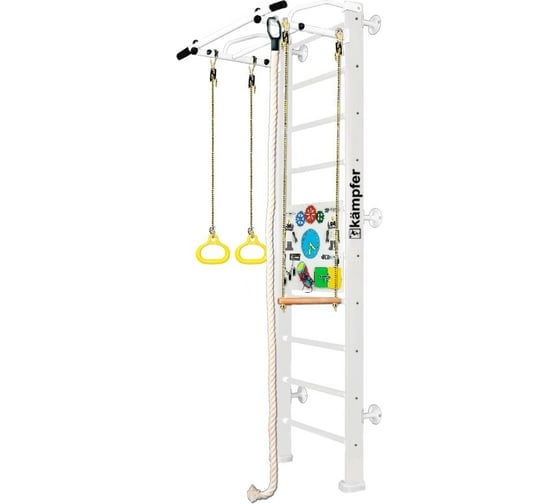 Шведская стенка Kampfer Helena Wall Busyboard, №6 жемчужный, стандарт, бизиборд, белый K08554007