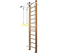 Шведская стенка Kampfer Helena Wall, №2 ореховый, высота 3м, белый, турник K04273010