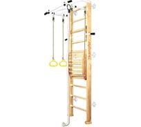 Шведская стенка Kampfer Helena Maxi Wall, №1 натуральный, стандарт, белый, турник K03622008