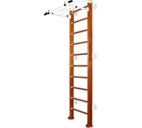 Шведская стенка Kampfer Swedish Wall, №4 вишневый, стандарт, белый, турник K04290020
