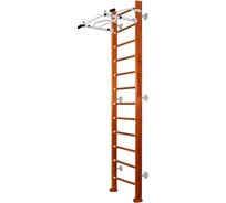 Шведская стенка Kampfer Swedish Wall, №4 вишневый, высота 3м, антик, турник K04290017