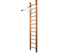 Шведская стенка Kampfer Swedish Ceiling, №2 ореховый, высота 3м, белый, турник K04289010