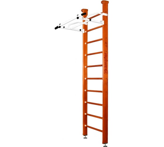 Шведская стенка Kampfer Swedish Ceiling, №4 вишневый, стандарт, белый, турник K04289020 1