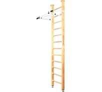 Шведская стенка Kampfer Swedish Ceiling, №1 натуральный, высота 3м, белый, турник K04289006