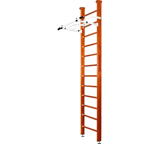 Шведская стенка Kampfer Swedish Ceiling, №4 вишневый, высота 3м, белый, турник K04289018 1