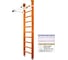 Шведская стенка Kampfer Swedish Ceiling, №3 классический, стандарт, белый, турник K04289016 2