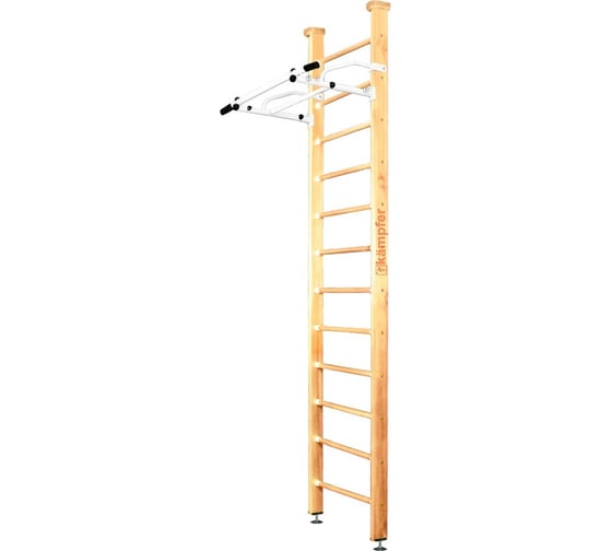 Шведская стенка Kampfer Swedish Ceiling, №0 без покрытия, высота 3м, белый, турник K04289002 1