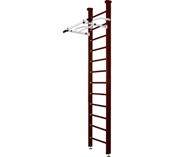 Шведская стенка Kampfer Swedish Ceiling, №5 шоколадный, высота 3м, антик, турник K04289021