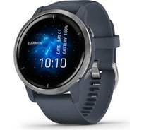 Часы Garmin Venu 2 GPS Wi-Fi Blue Granite + Passivated WW 010-02430-10