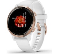 Часы Garmin Venu 2S GPS Wi-Fi Rose Gold + White WW 010-02429-13