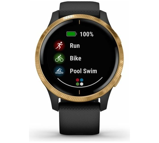 Часы Garmin Venu GPS Wi-Fi Black/Gold E.EU 010-02173-33