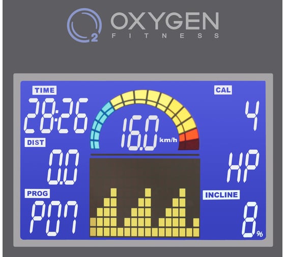 Беговая коммерческая дорожка OXYGEN FITNESS PLASMA III LC HRC 57S