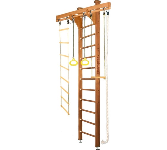 Шведская стенка Kampfer Wooden Ladder Ceiling, №2 ореховый, высота 3м K04287005