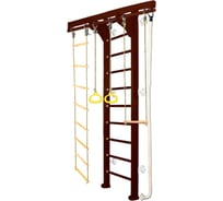 Шведская стенка Kampfer Wooden Ladder Wall, №5 шоколадный, стандарт, белый K04288012