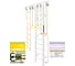 Шведская стенка Kampfer Wooden Ladder Wall, №6 жемчужный, высота 3м, белый K04288013 2