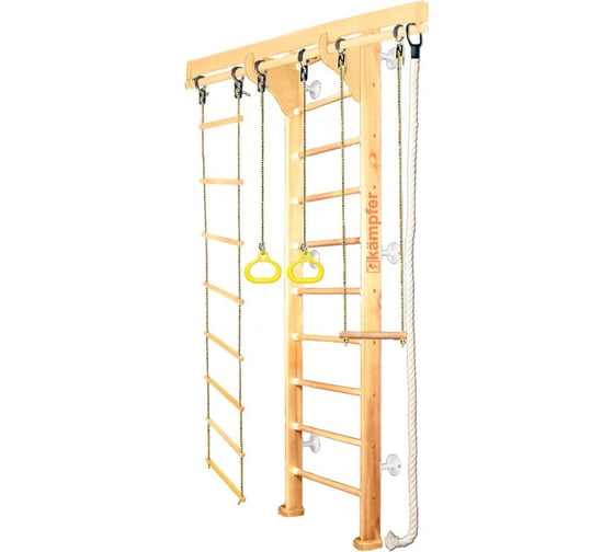 Шведская стенка Kampfer Wooden Ladder Wall, №0 без покрытия, стандарт, белый K04288002