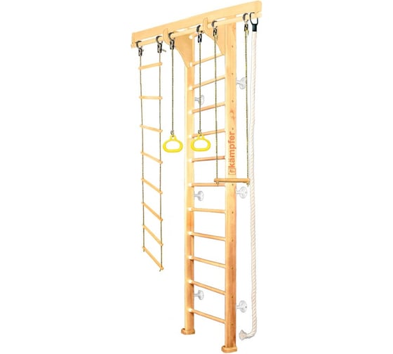 Шведская стенка Kampfer Wooden Ladder Wall, №0 без покрытия, высота 3м, белый K04288001