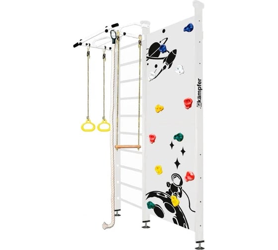 Шведская стенка Kampfer Jungle Ceiling Boy, №6 жемчужный, стандарт, белый турник K07603028