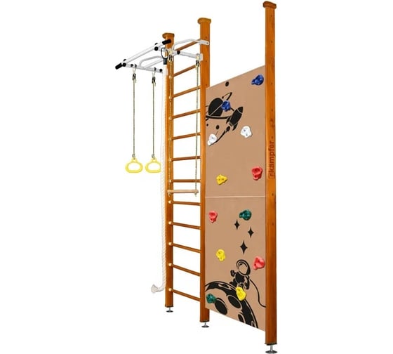 Шведская стенка Kampfer Jungle Ceiling Boy, №3 классический, высота 3 м, антик турник K07603013