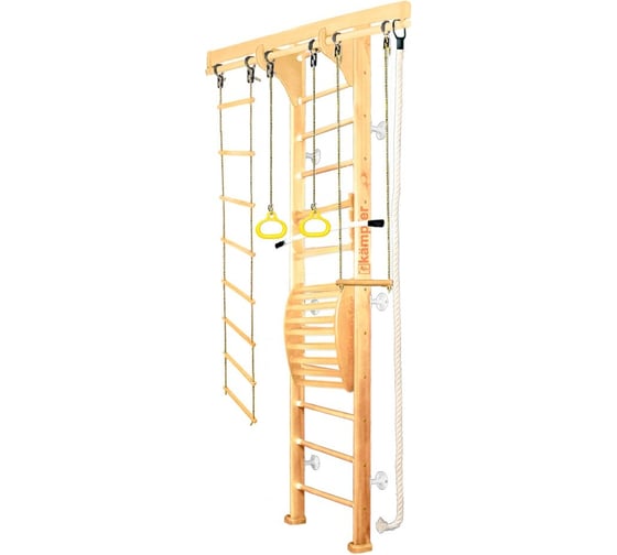 Шведская стенка Kampfer Wooden ladder Maxi Wall, №0 без покрытия, высота 3 м, белый K03625001