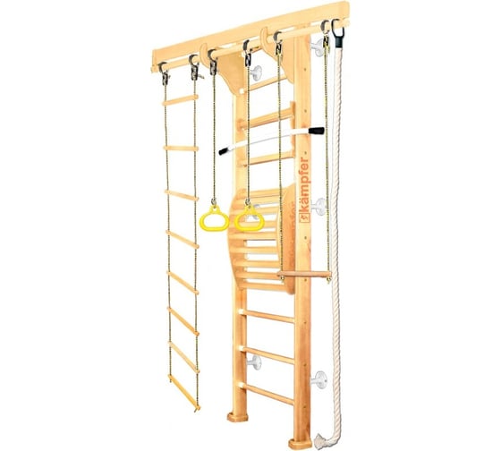 Шведская стенка Kampfer Wooden ladder Maxi Wall, №0 без покрытия, стандарт, белый K03625002