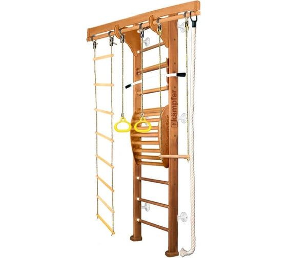 Шведская стенка Kampfer Wooden ladder Maxi Wall, №2 ореховый, стандарт, белый K04292012