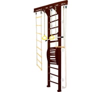 Шведская стенка Kampfer Wooden ladder Maxi Wall, №5 шоколадный, высота 3 м, белый K03625011
