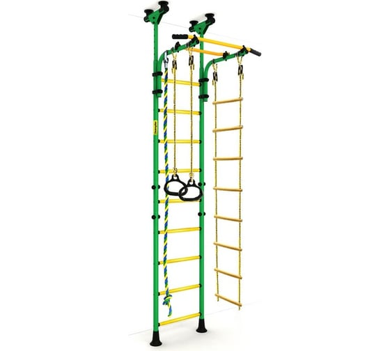 Шведская стенка Kampfer Strong kid Ceiling, зеленый/желтый, высота +26 см K00194004