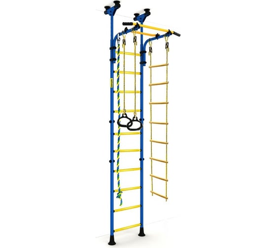 Шведская стенка Kampfer Strong kid Ceiling, синий/желтый, высота +52 см K00194011
