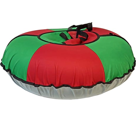 Санки-ватрушка ATEMI SV-95RGN, диаметр 95 см, ПВХ, секторный верх, цвет красно-зеленый 00-00008559