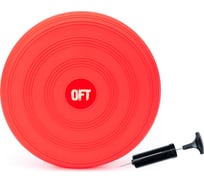 Балансировочная подушка Original FitTools в комплекте с насосом цвет красный FT-BPD02-RED