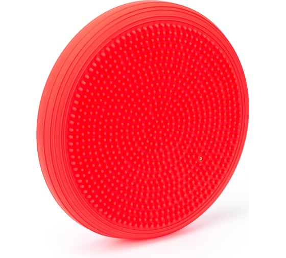Балансировочная подушка Original FitTools в комплекте с насосом цвет красный FT-BPD02-RED